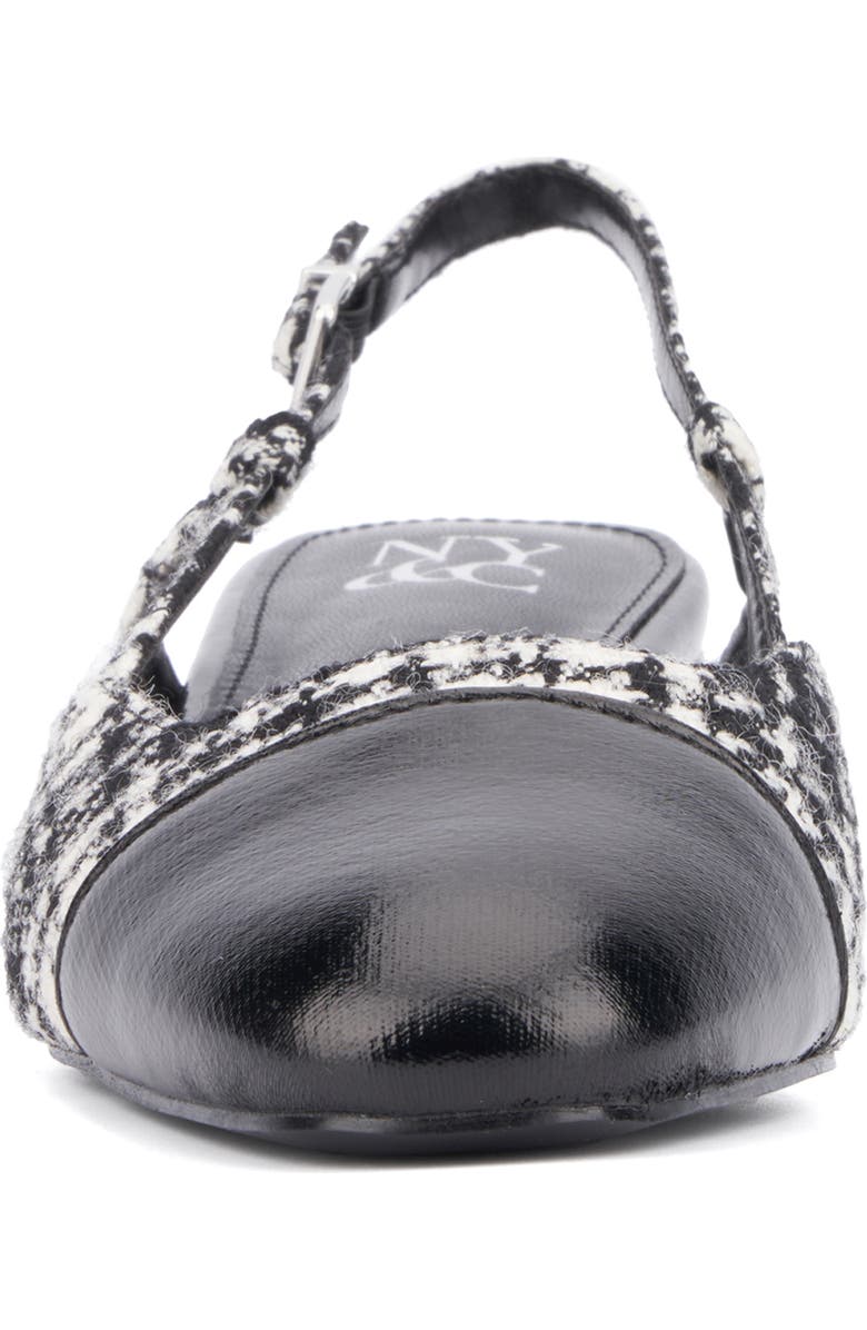 NEW YORK AND COMPANY Ophelia Slingback Pump, Alternate, color, Black/ White