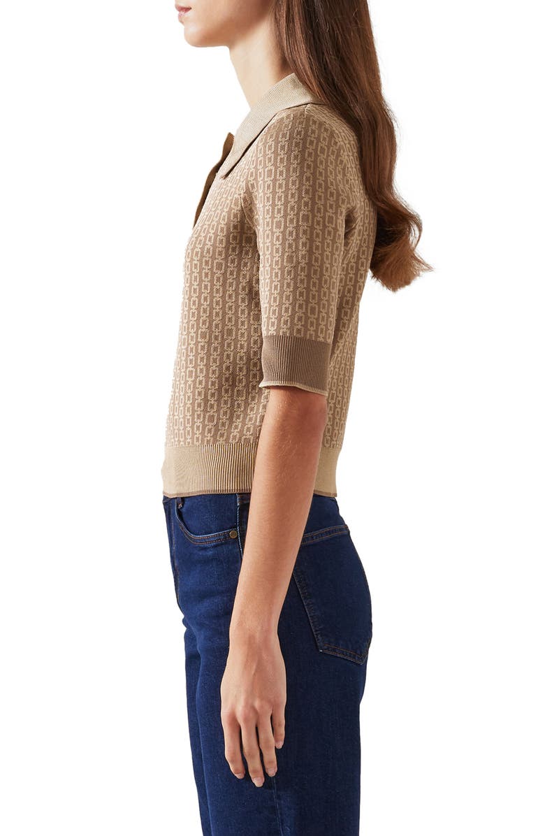 LK Bennett Rosey Short Sleeve Sweater, Alternate, color, 