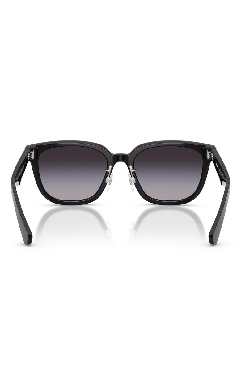 Burberry 57mm Gradient Square Sunglasses, Alternate, color, Black / Grey Gradient