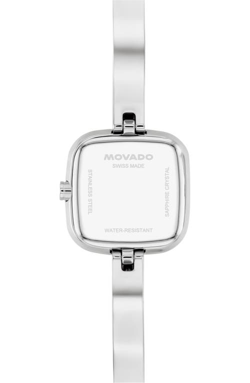 Movado Museum Cushion Bangle Watch, 21.50mm X 7.1mm In Metallic