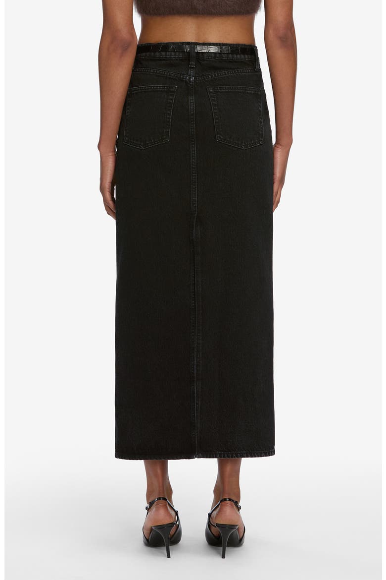 The Column Denim Midi Skirt, Alternate, color, SUTRO