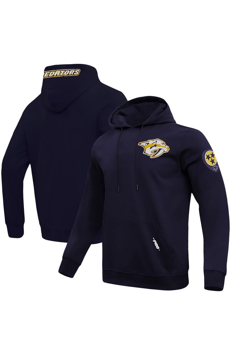 PRO STANDARD Men's Pro Standard Navy Nashville Predators Classic Pullover Hoodie, Main, color, 