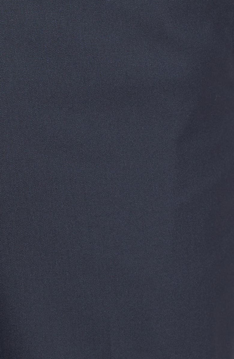 Berle Self Sizer Waist Plain Weave Flat Front Washable Trousers, Alternate, color, Navy