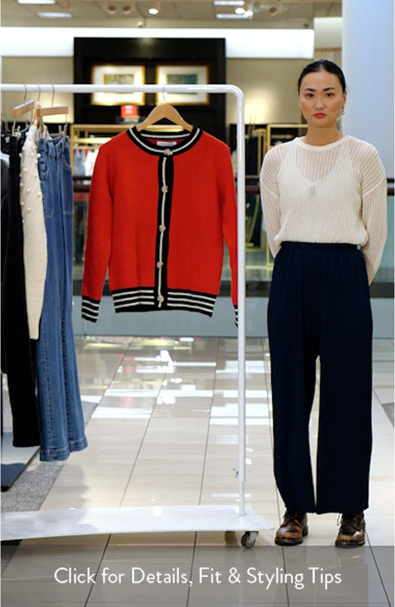 Yorkshire Contrast Edge Cardigan, sales video thumbnail