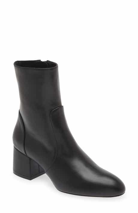 Stuart Weitzman Flareblock 60 Zip Bootie