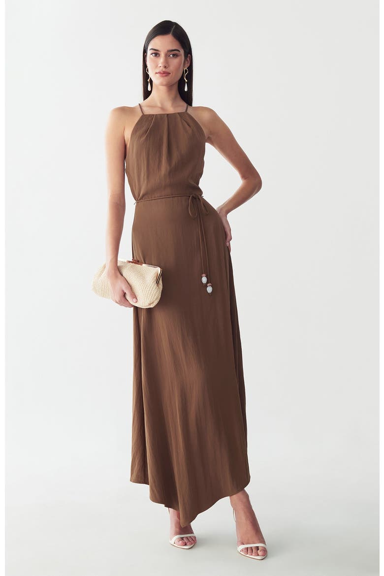 Marni Midi Dress, Main, color, Mocha