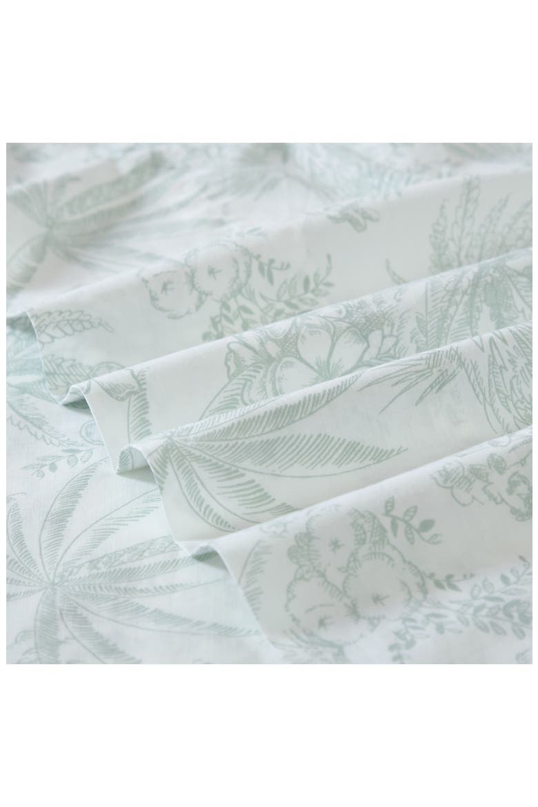 Pen & Ink Palm Sheet Set, Alternate, color, GREEN
