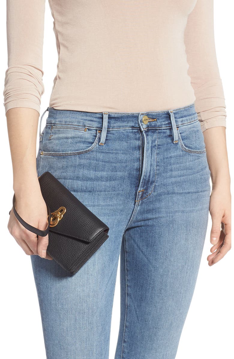 Mulberry Amberley iPhone Leather Clutch, Alternate, color,