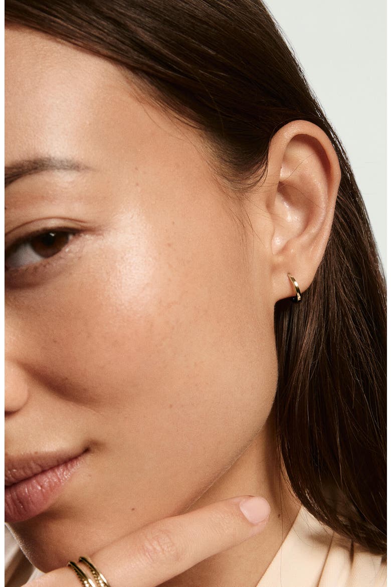 Single Easy Huggie Hoop Earring, Alternate, color, 10k Yellow Gold