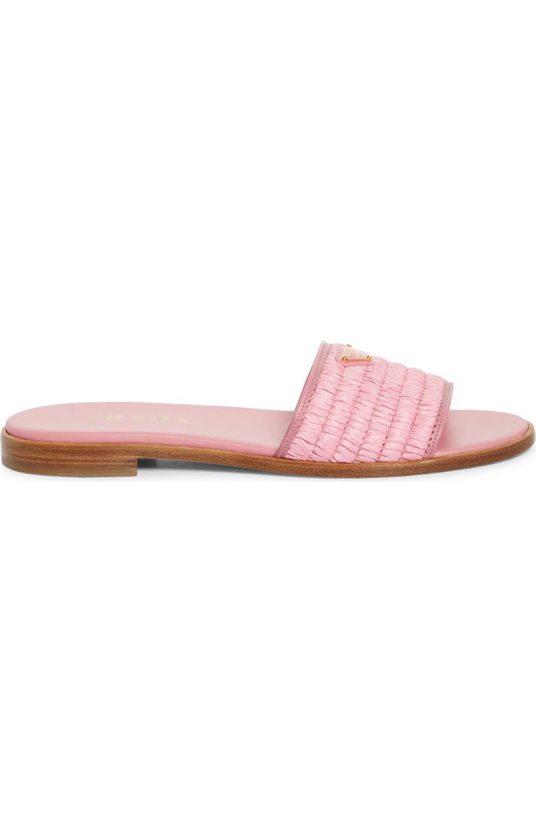 Prada Raffia Slide Sandal, Alternate, color,