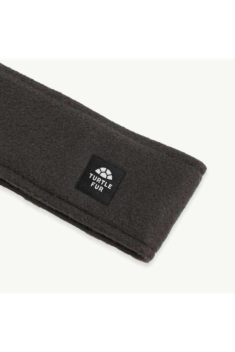 Turtle Band Fleece Headband, Alternate, color, Carbon
