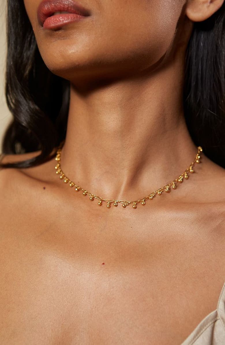 Satya Jewelry Joyful Choker Necklace, Alternate, color, Gold