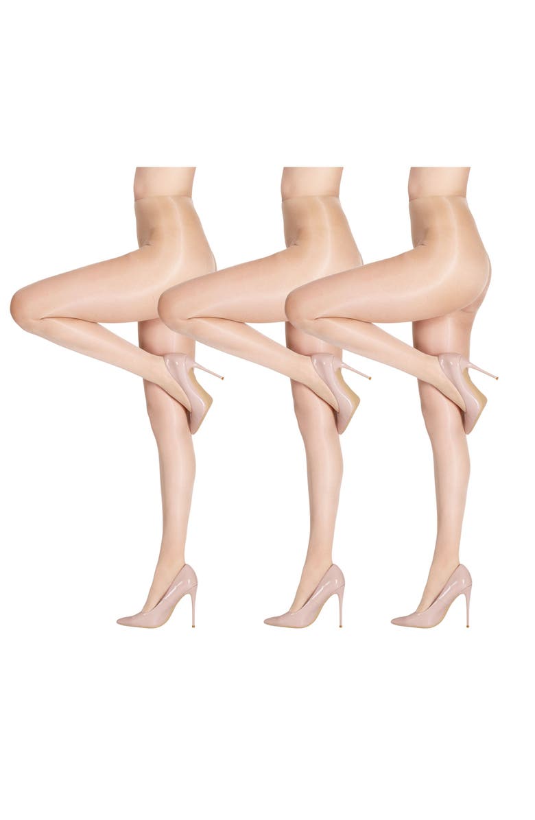 LECHERY<sup>®</sup> 5-Pack Glossy Sheer Party Tights for Women, Main, color, Red