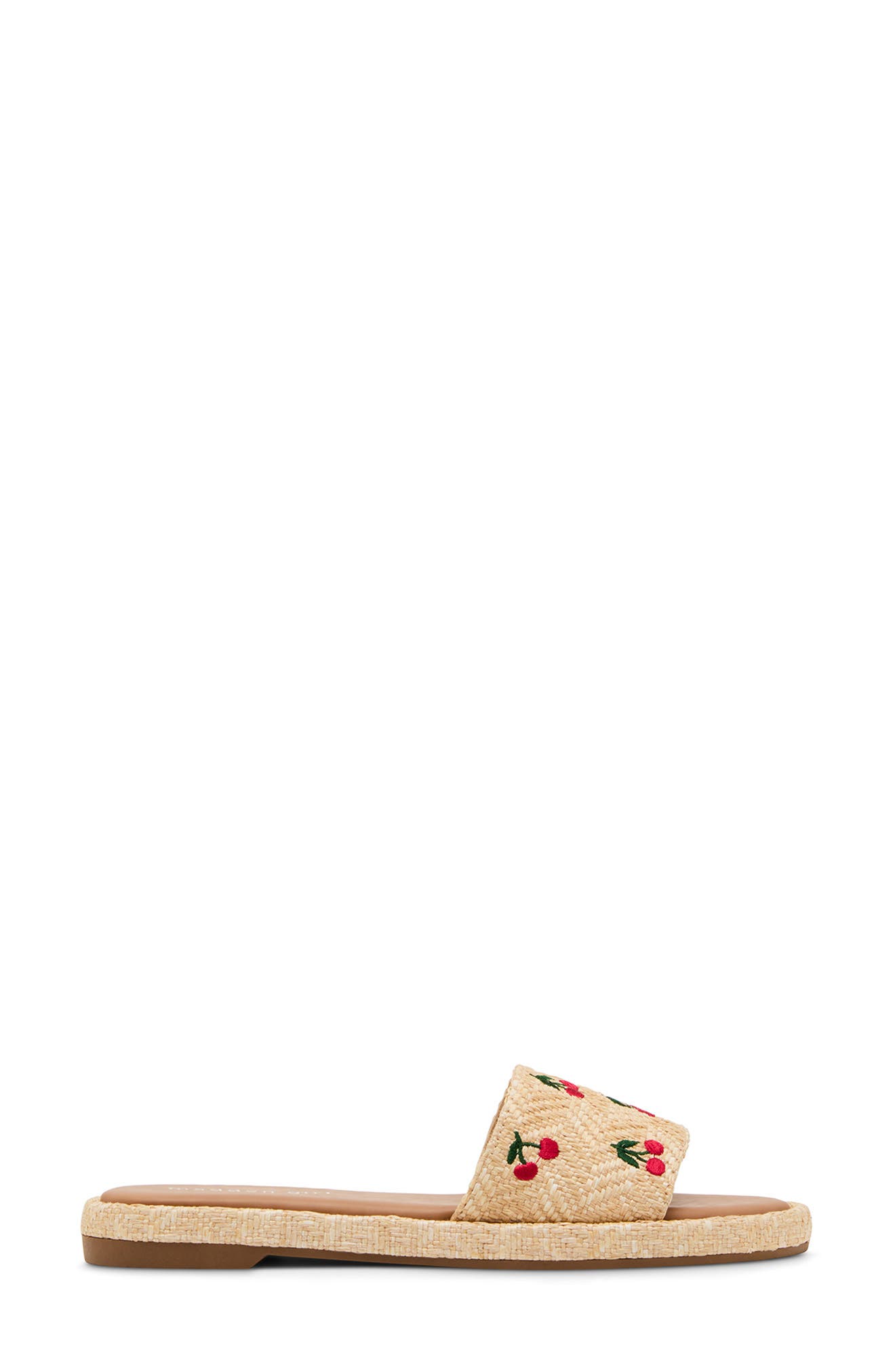 Madden Girl <p>Addie Embroidered Slide Sandal (Women)</p>, Alternate, color, Cherries