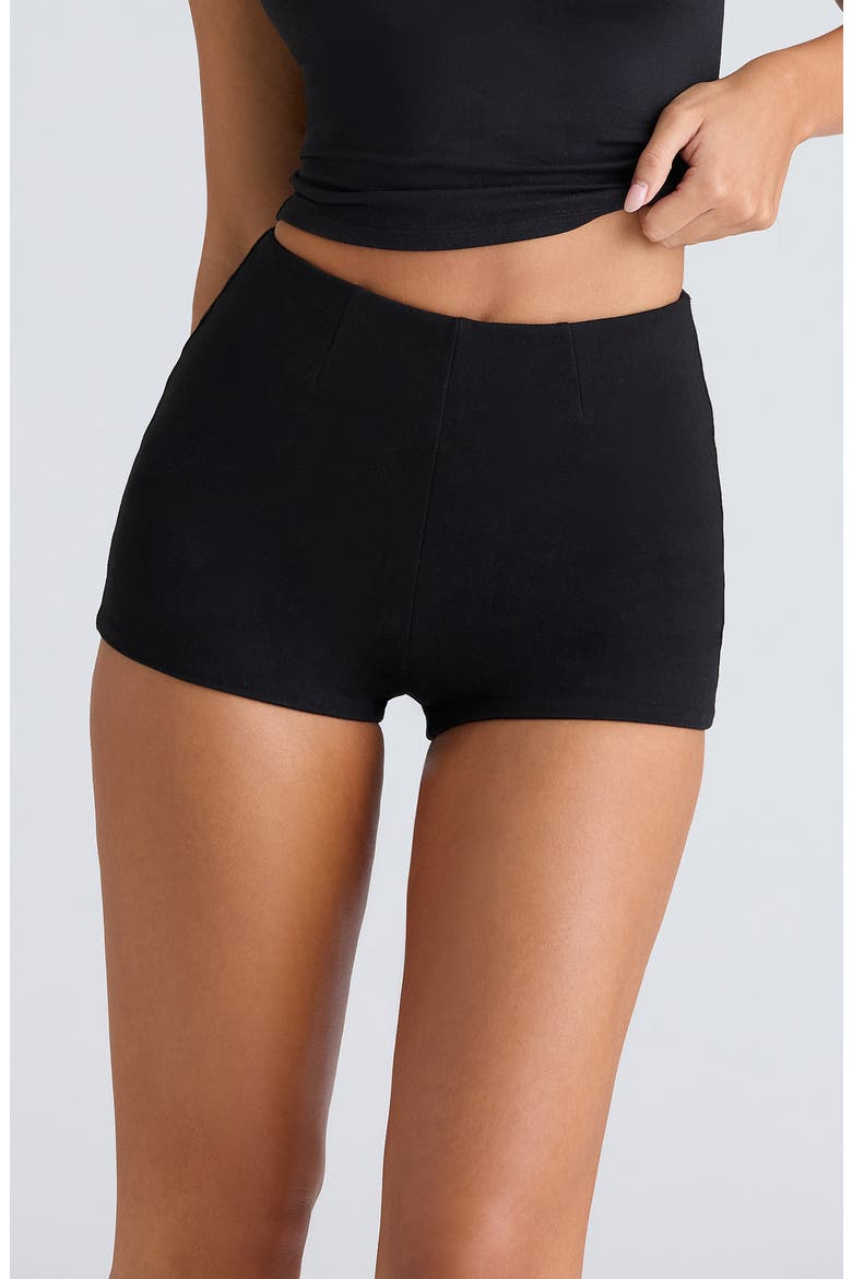 The Mini Shorts, Alternate, color, BLACK