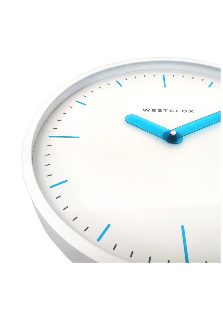 14-Inch Contemporary Wall Clock, Alternate, color, WHITE