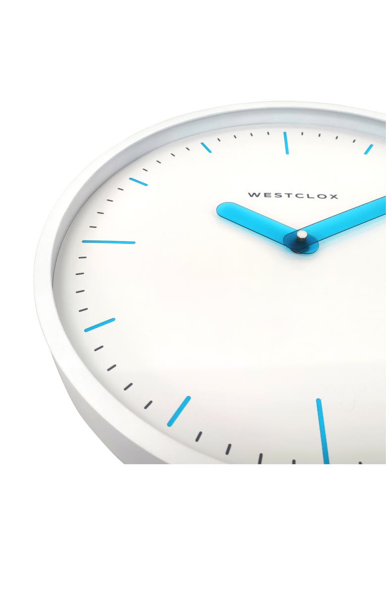 Westclox 14-Inch Contemporary Wall Clock, Alternate, color, White