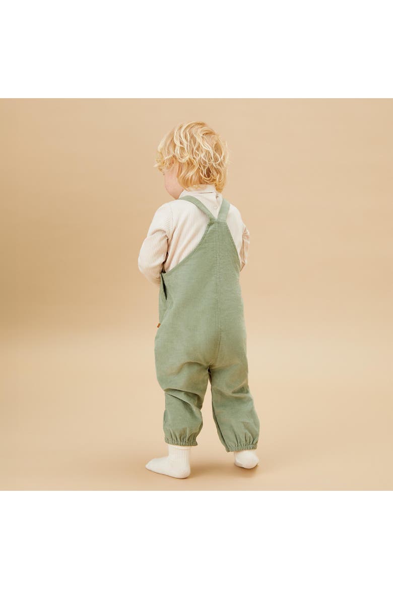 Corduroy Dungarees, Alternate, color, Lilypad Green