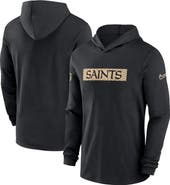 Nike Men's Nike Black New Orleans Saints Sideline Hoodie Performance Long Sleeve T-Shirt