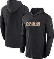 Nike Men's Nike Black New Orleans Saints Sideline Hoodie Performance Long Sleeve T-Shirt