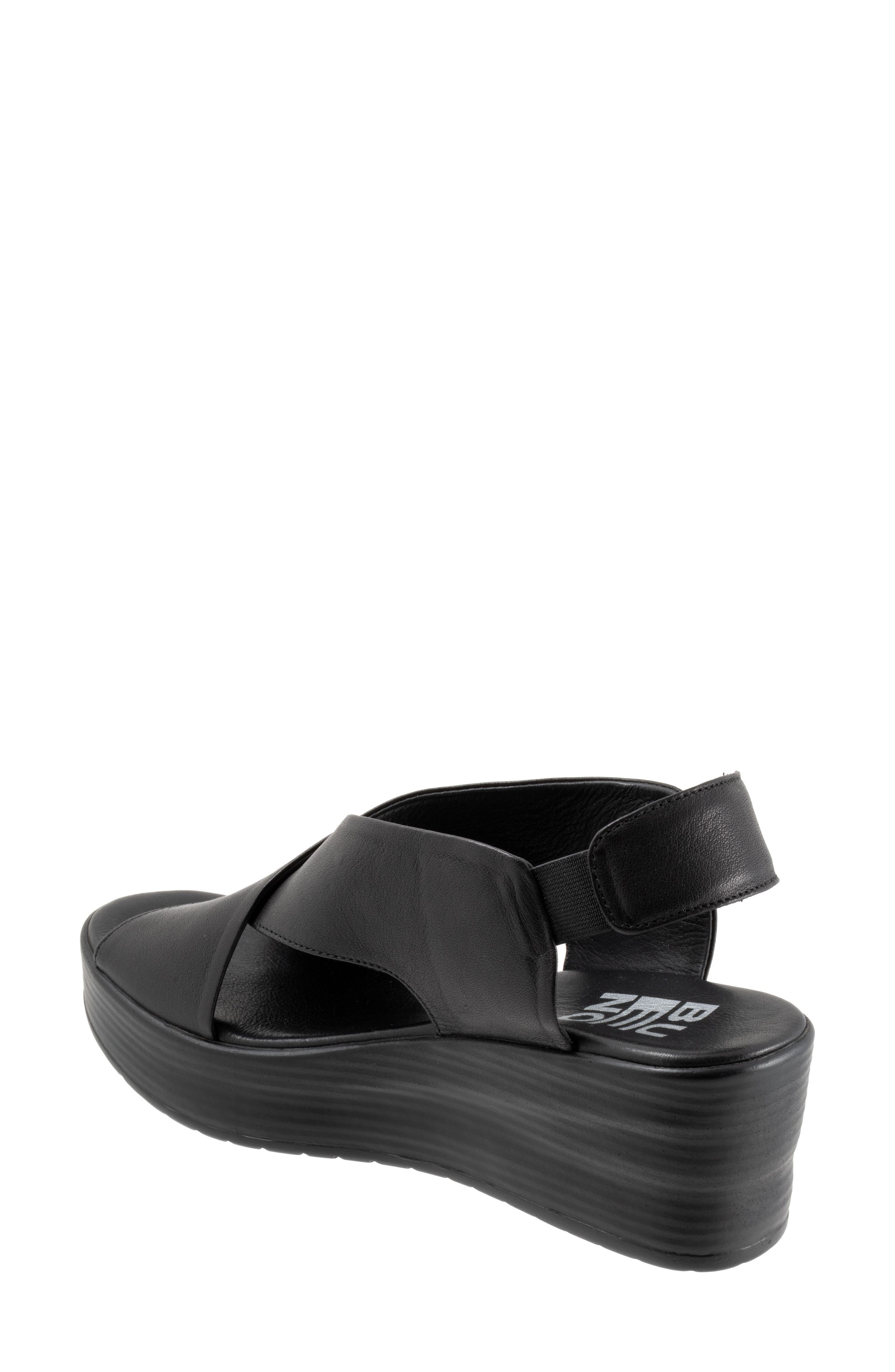 Bueno Naomi Platform Wedge Sandal, Alternate, color, Black