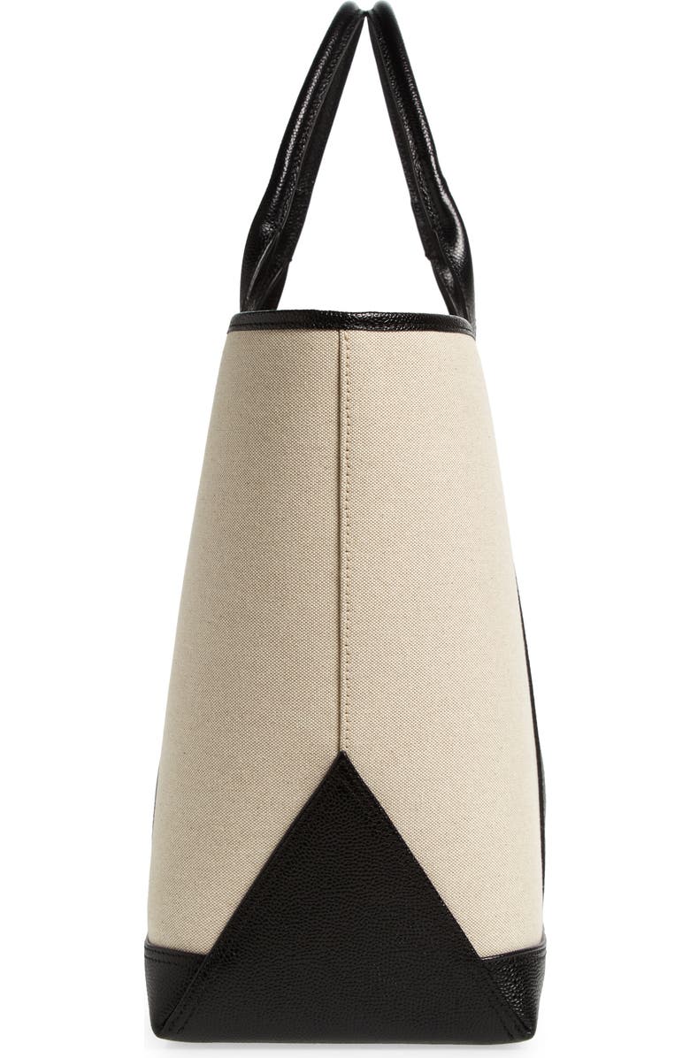 Thom Browne Medium Tool Canvas & Leather Tote, Alternate, color,