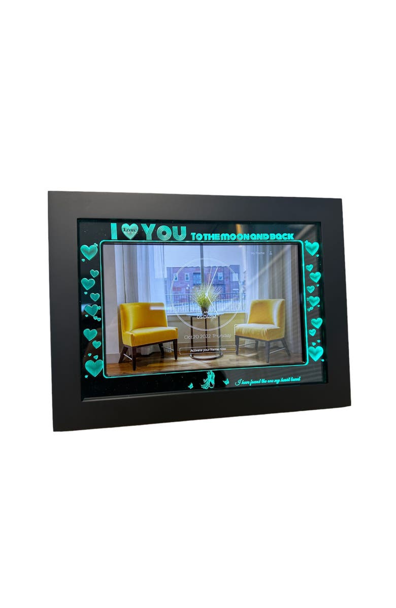 Eco4Life WiFi RGB Lighting Digital Photo Frame 10.1", Main, color, Black