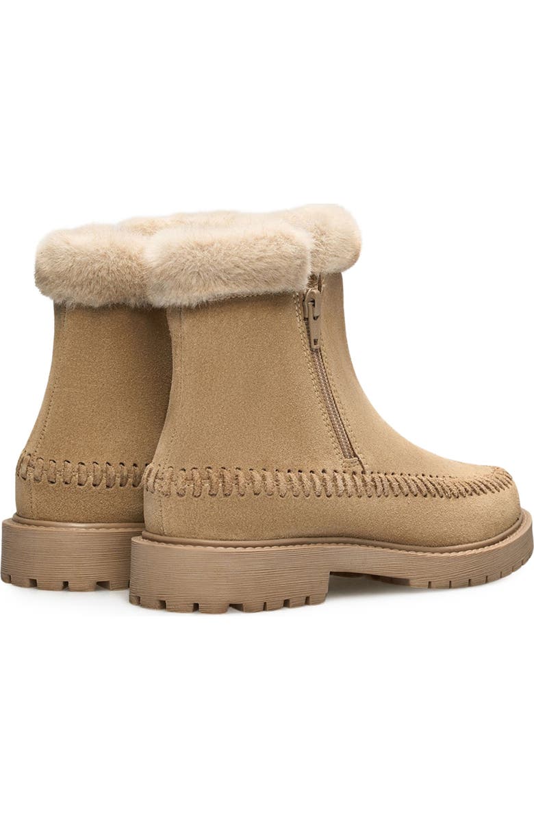 Jelavu Jenny Faux Fur Lined Whipstitch Suede Boot, Alternate, color, Sand