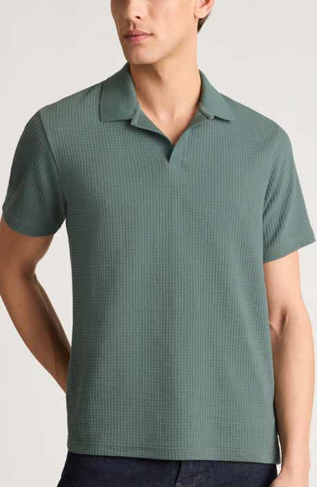 Johnny Collar Waffle Knit Polo