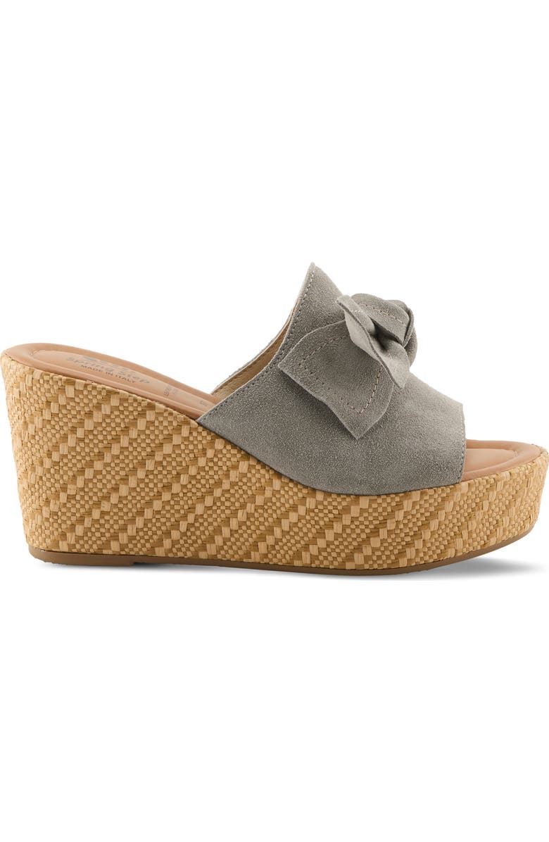 Spring Step Ellyn Wedge Sandal, Alternate, color, Grey Suede