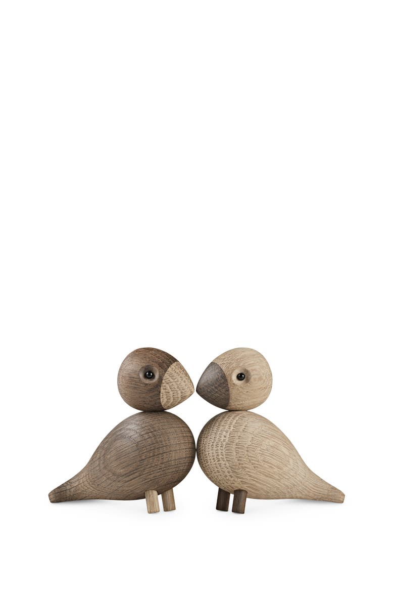 Kay Bojesen Lovebirds, Main, color, Oak/Smoked Oak