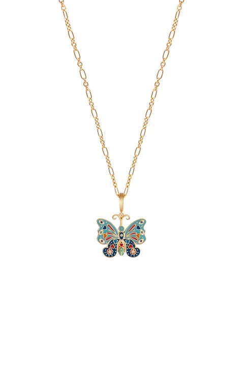Vibrant Awakening Butterfly Charm Necklace