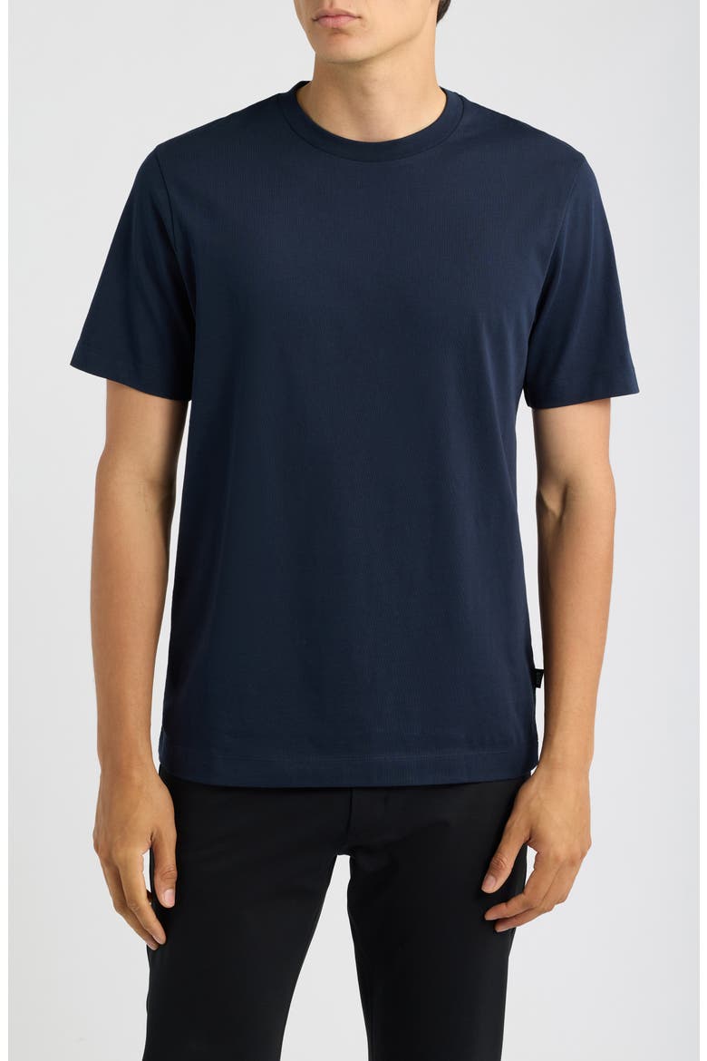 Thompson Solid Cotton T-Shirt, Main, color, DARK BLUE
