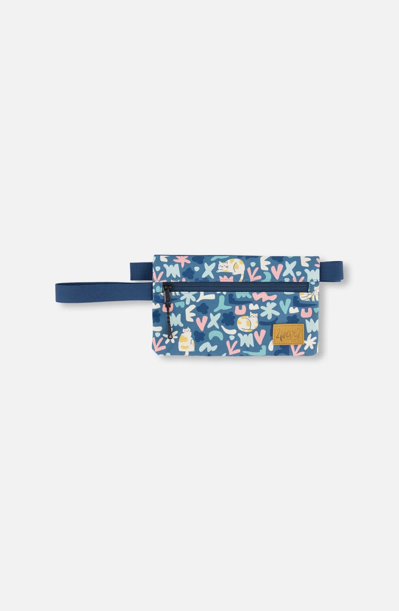 Deux par Deux Double Pencil Case Cat, Main, color, Green