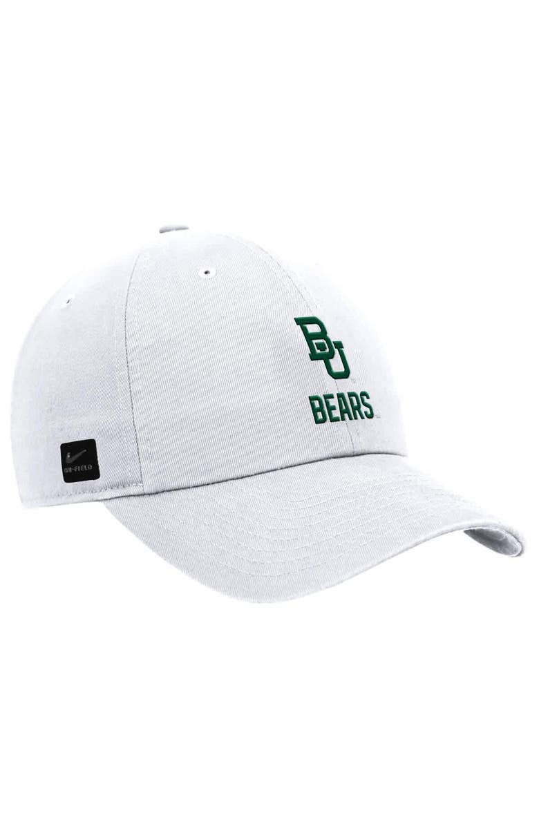 Nike Men's Nike White Baylor Bears 2025 On-Field Club Adjustable Hat, Main, color, White