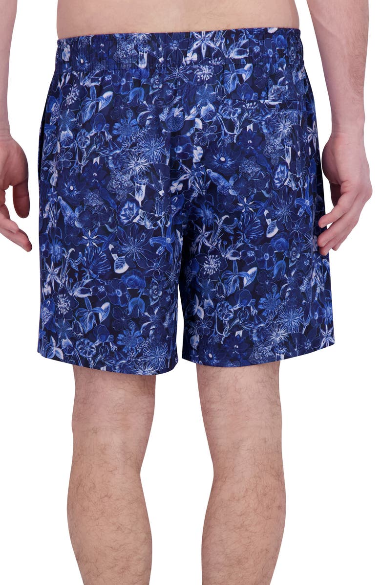 Robert Graham Quickdry Boxer Board Shorts, Alternate, color, Blue Paisley