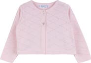 Feltman Brothers Pointelle Crop Cotton Cardigan