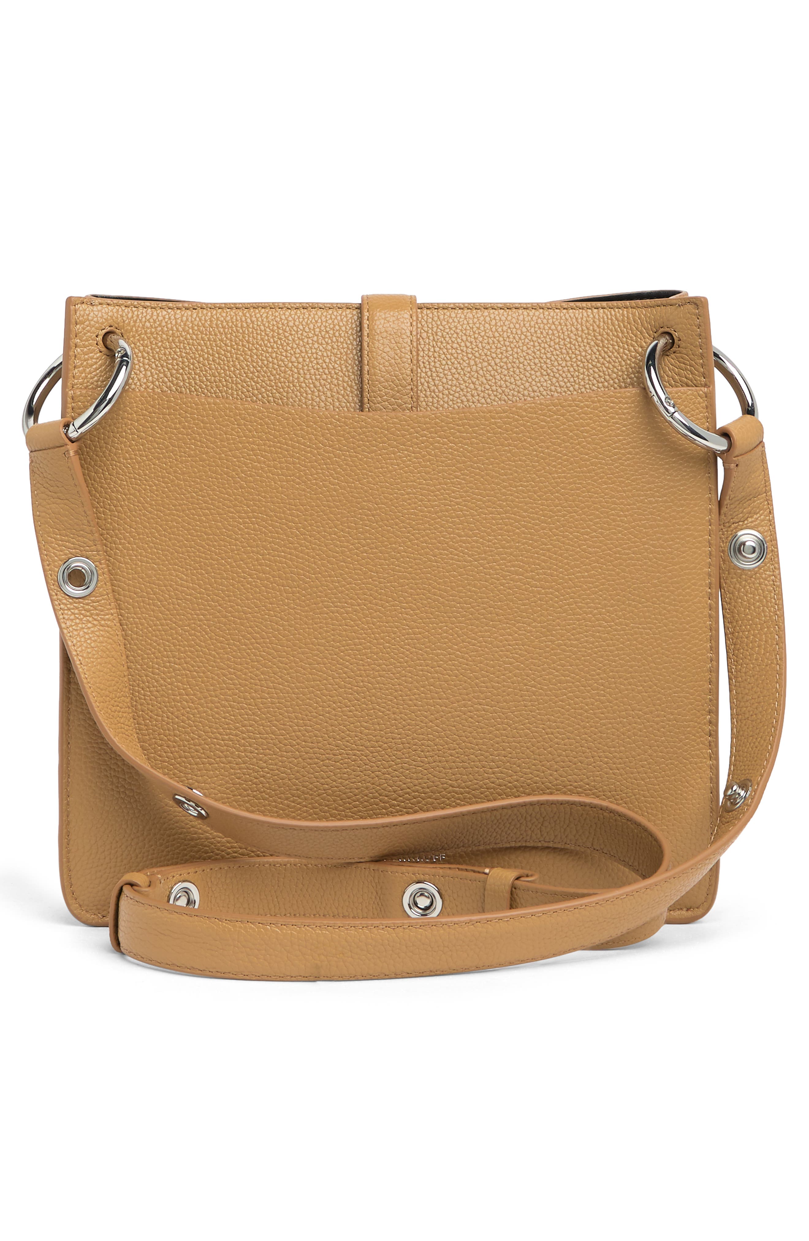 Rebecca Minkoff Megan Small Leather Feed Bag, Alternate, color, 