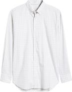 Peter Millar Douglas Crown Lite Check Performance Twill Button-Down Shirt