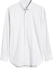 Peter Millar Douglas Crown Lite Check Performance Twill Button-Down Shirt