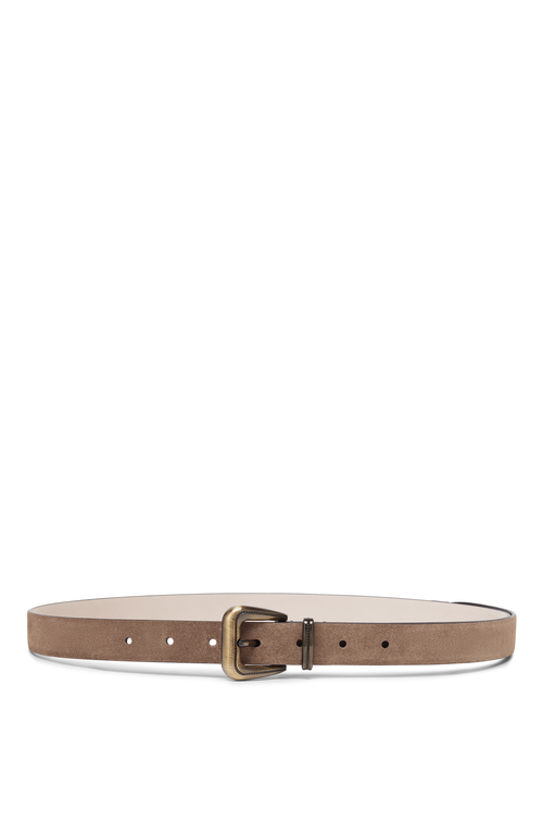 Brunello Cucinelli Suede Belt In Brown