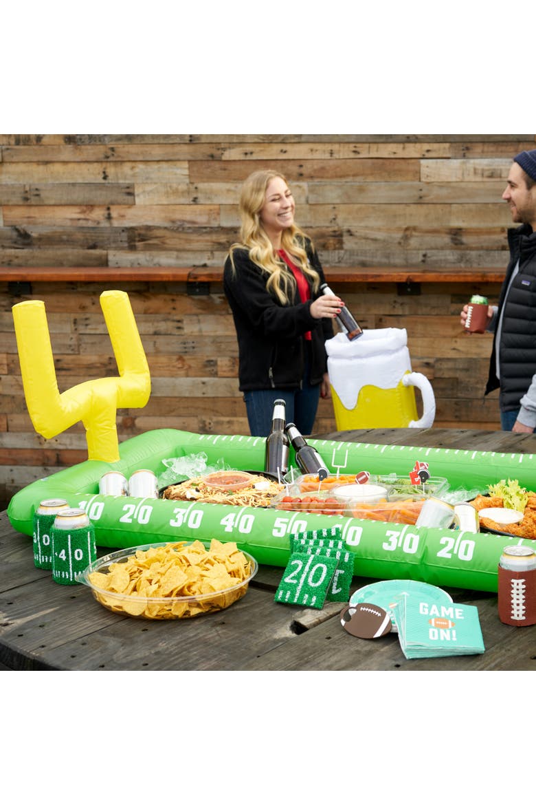 Football Field Inflatable Cooler Bar, Alternate, color, Green