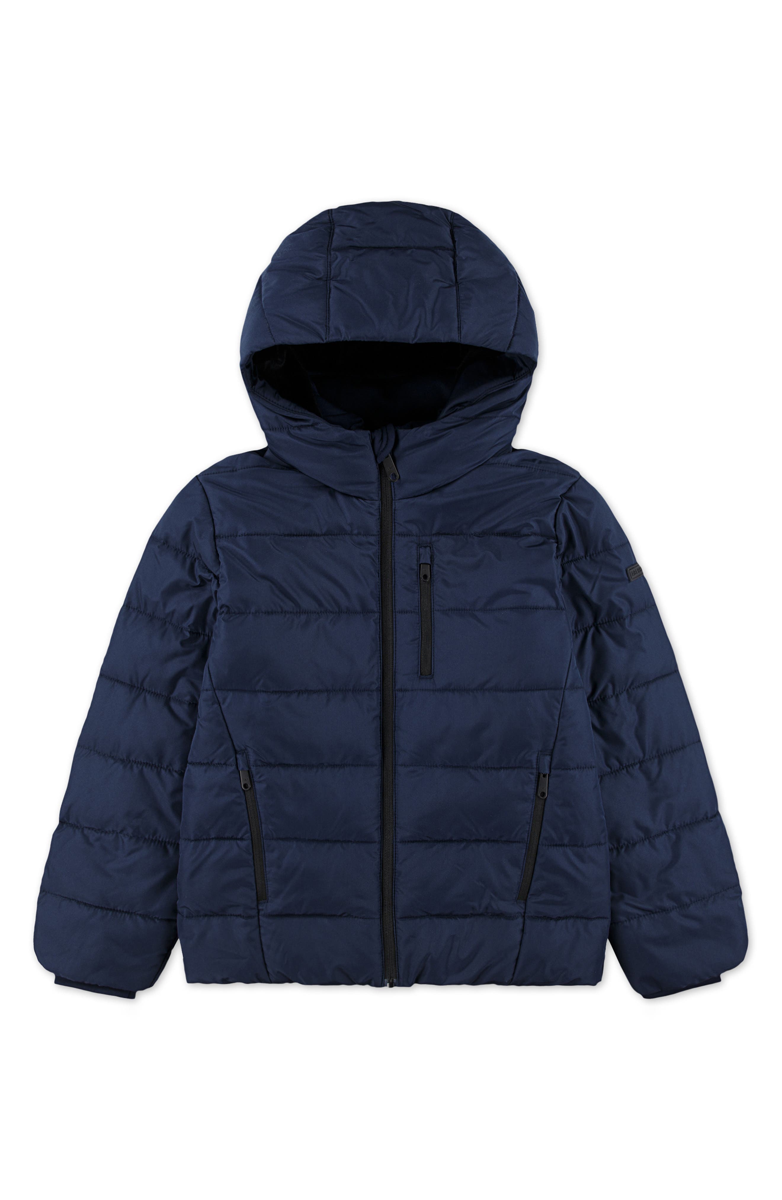 abercrombie kids Kids' Midweight Hooded Puffer Jacket