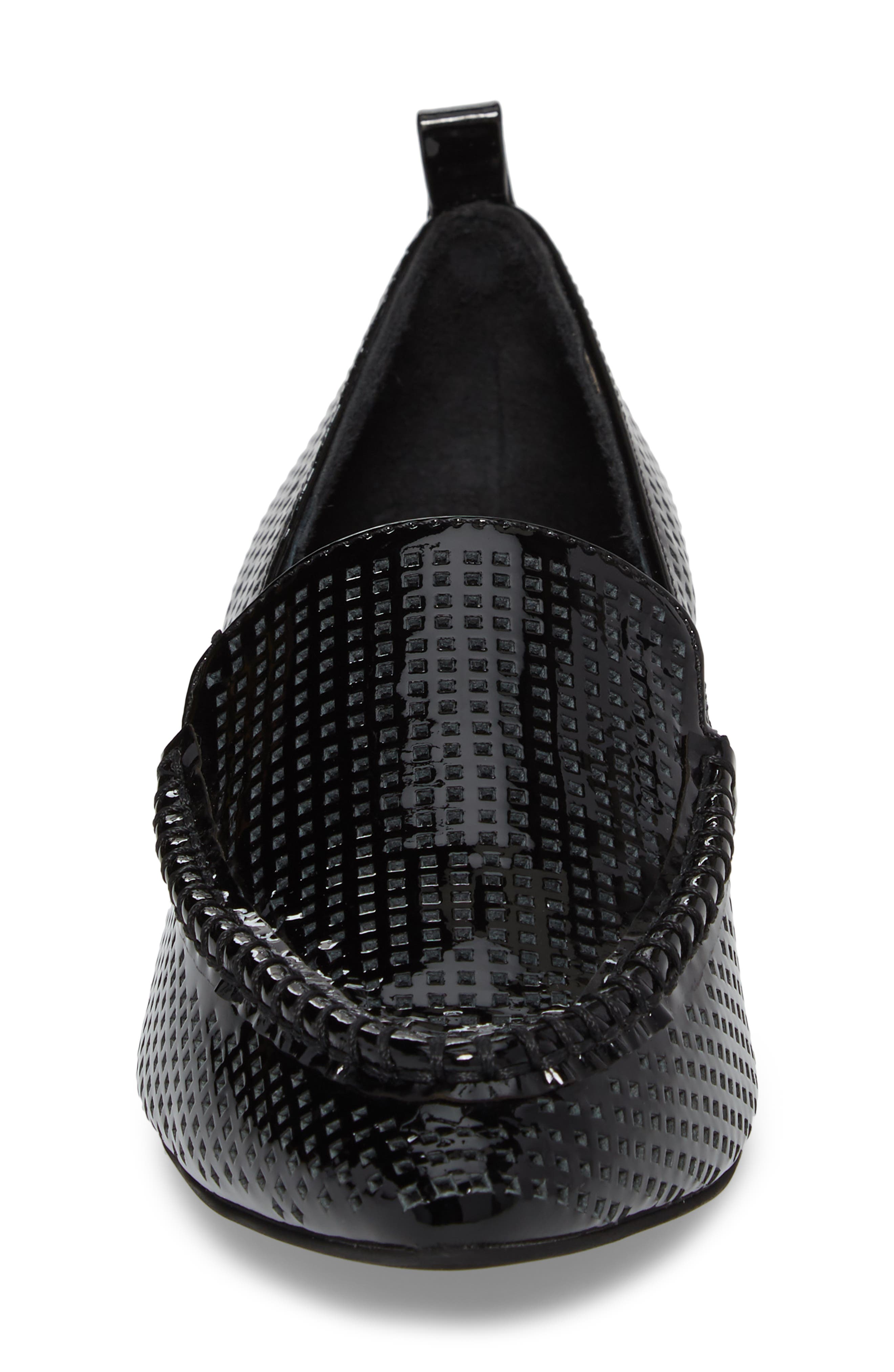Barnett Loafer, Alternate, color, BLACK/ SILVER PATENT LEATHER