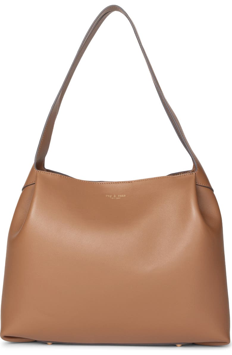 rag & bone Slade Leather Tote, Main, color, Cognac