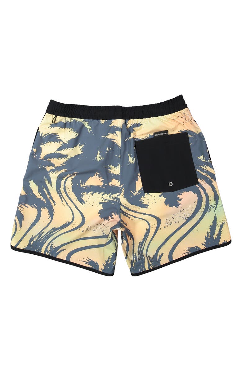 Quiksilver Surfsilk Scallop Swim Trunks, Alternate, color,