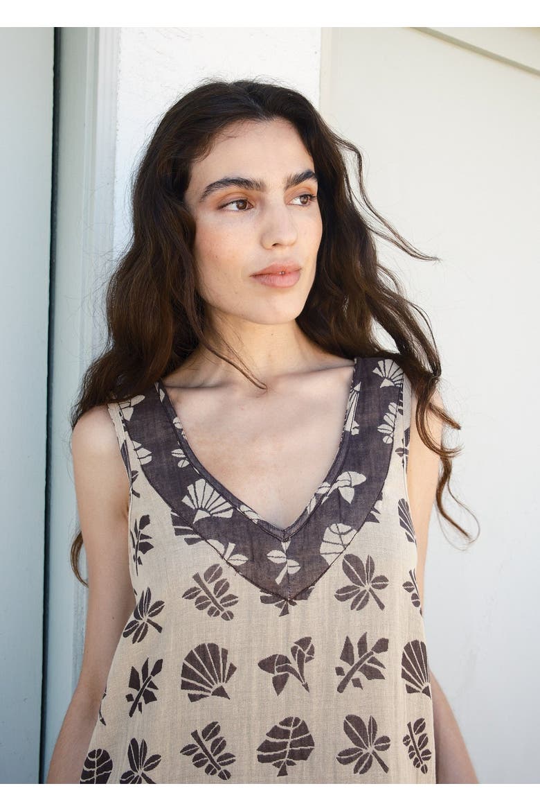 Beth Reversible V-neck Shift Dress, Alternate, color, Botanical