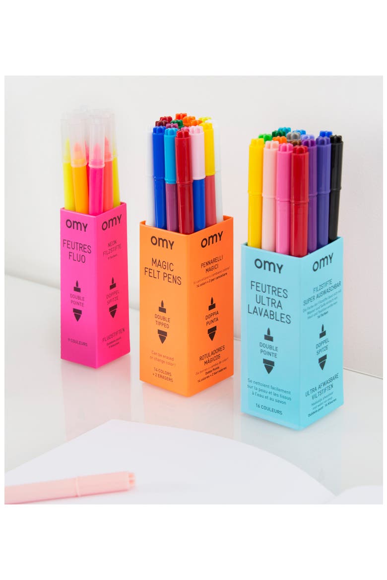 16 washable markers, Alternate, color, MULTI