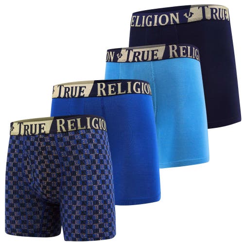 True Religion Boxer Briefs Stretch Underwear Pack Of 4 In Multi