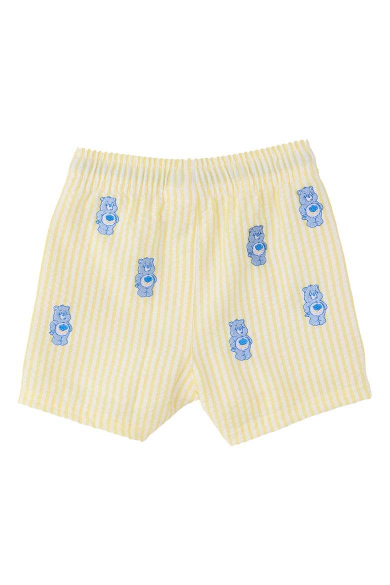 Care Bears Performance Hybrid Swim Trunks, Alternate, color, Banana Grumpy Bear Care Bears